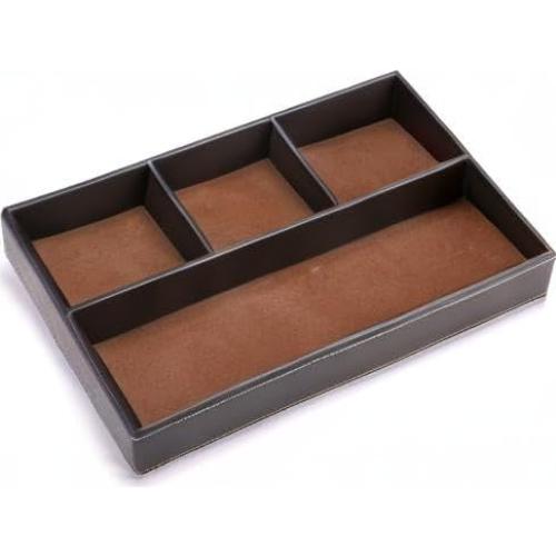 Organizador de Cajón de Escritorio BTSKY de Cuero PU 4 Compartimentos