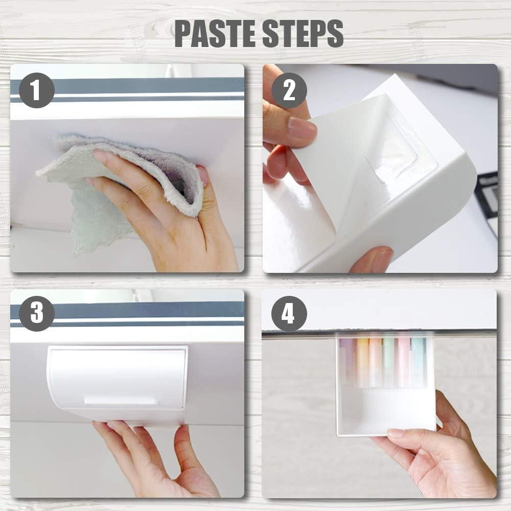 Organizador de Cajones YOOUSOO 2 Piezas Adhesivo Blanco