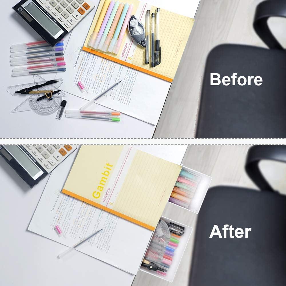 Organizador de Cajones YOOUSOO 2 Piezas Adhesivo Blanco