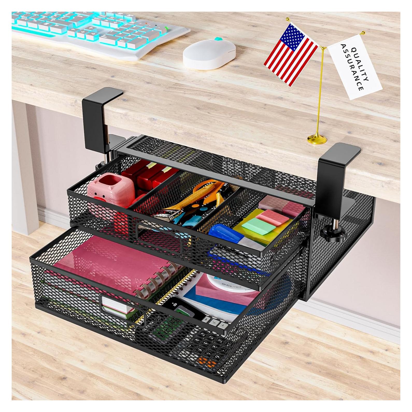 Organizador de Cajones Bajo el Escritorio SRJZMLY 2 Cajones 7.24 kg