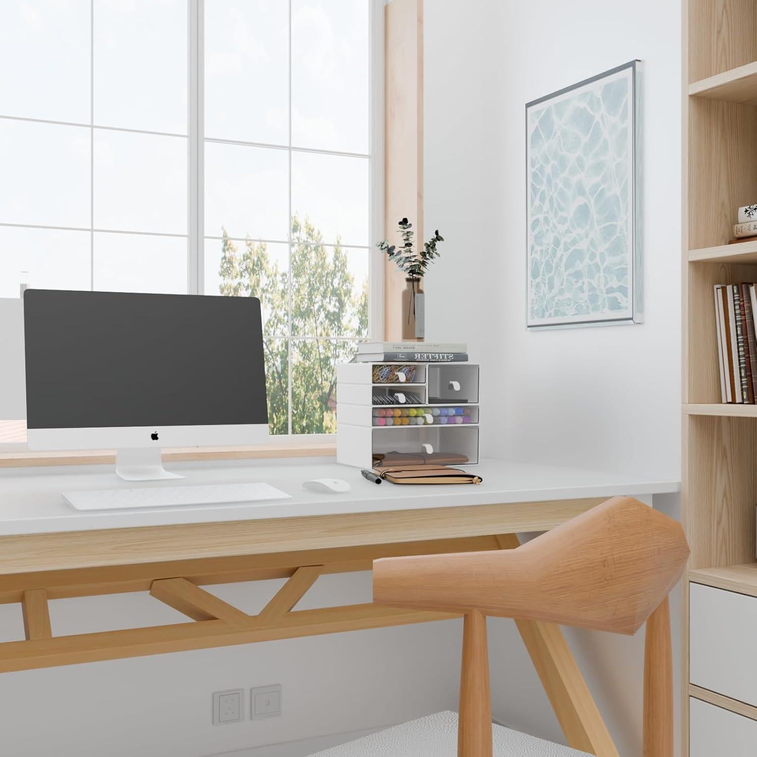 Juego de Organizadores de Escritorio Yashong 5 Cajones Apilables