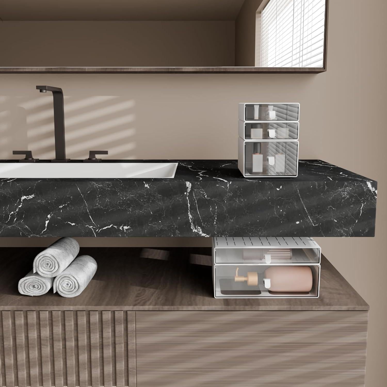 Juego de Organizadores de Escritorio Yashong 5 Cajones Apilables