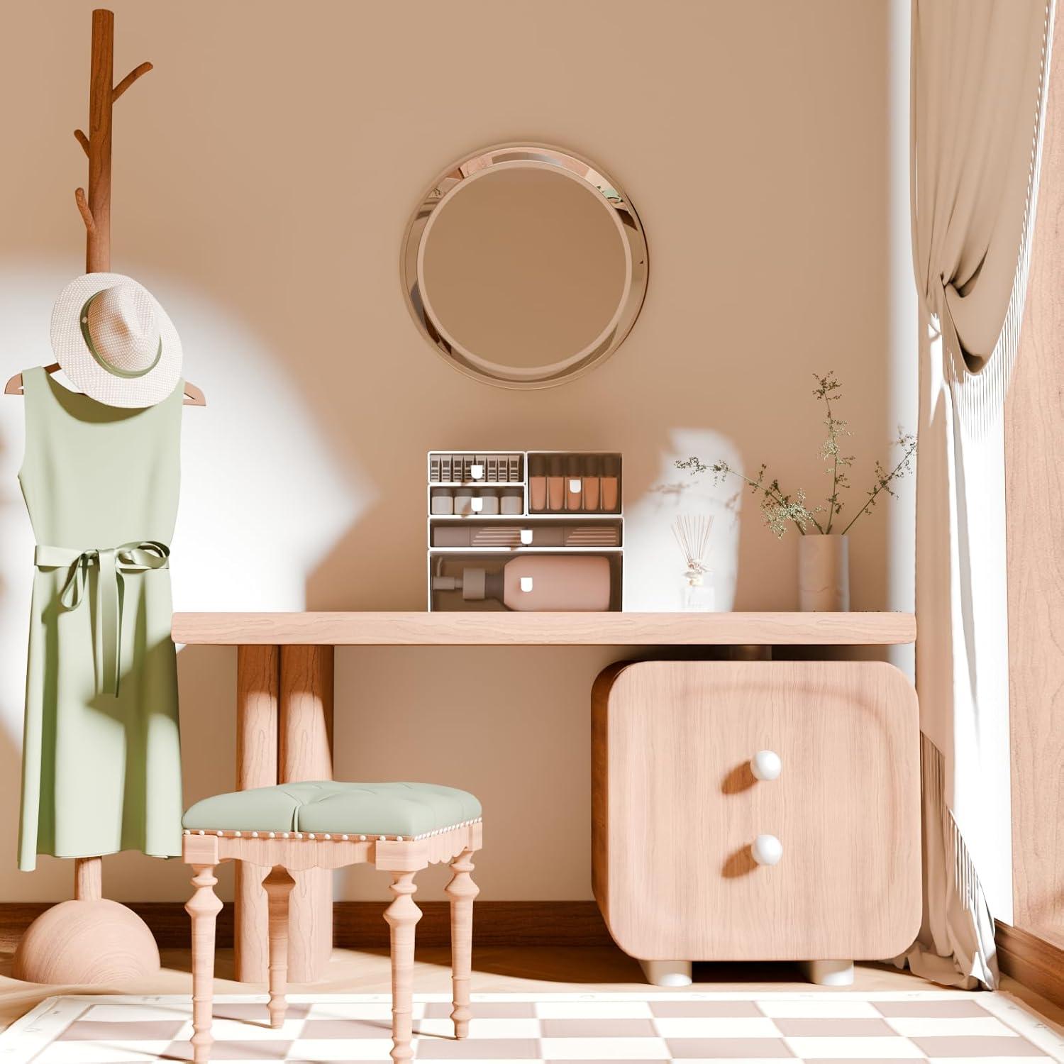 Juego de Organizadores de Escritorio Yashong 5 Cajones Apilables