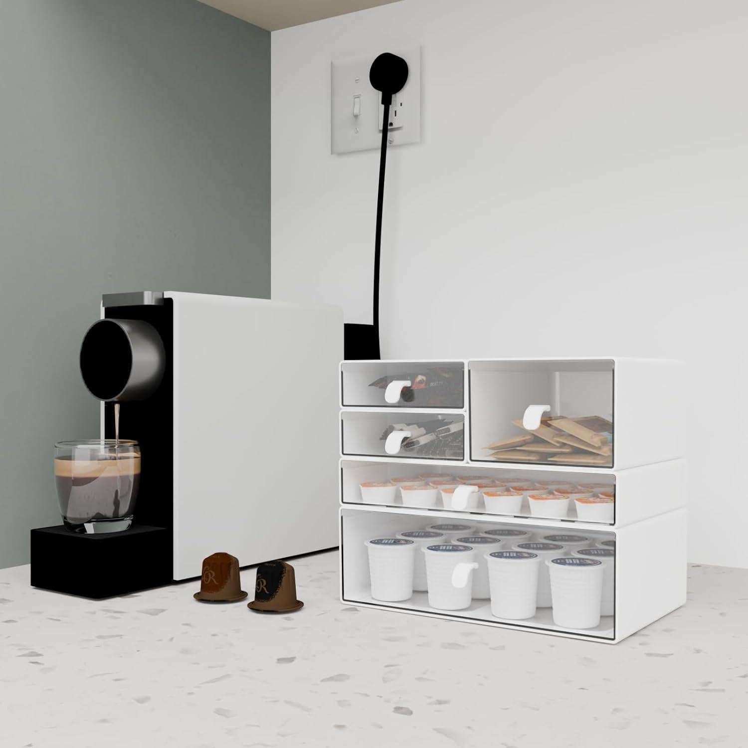 Juego de Organizadores de Escritorio Yashong 5 Cajones Apilables