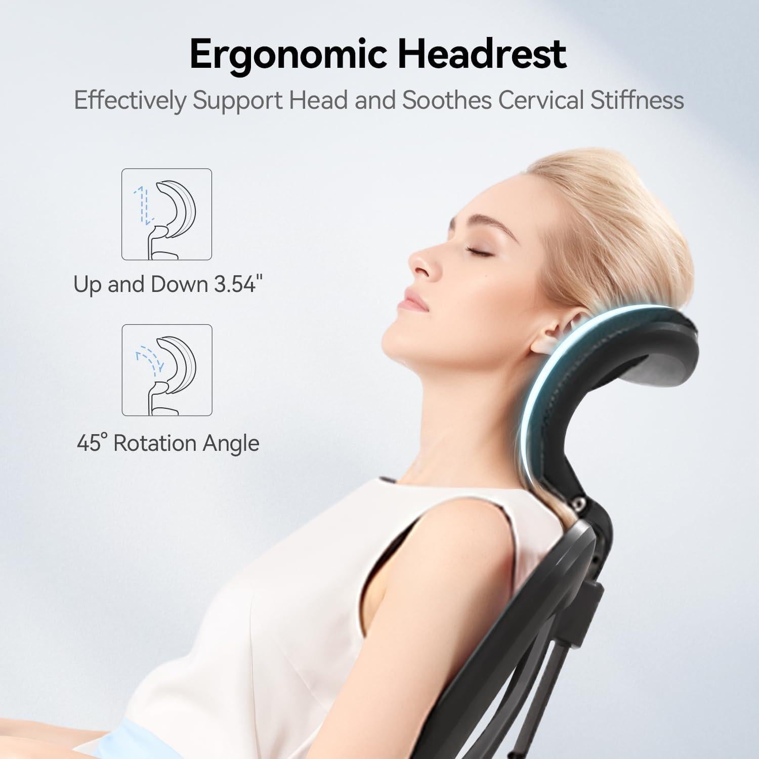 Silla de Oficina Ergonómica SIHOO M18 Negra Ajustable Soporte Lumbar