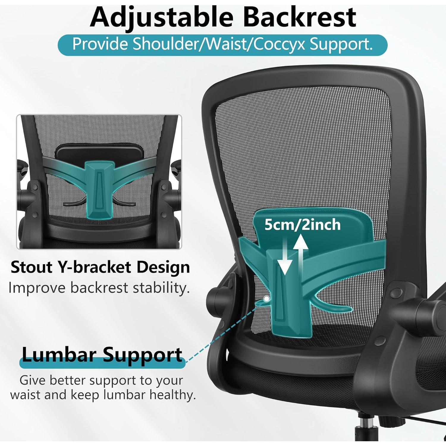 Silla de Oficina Ergonómica FelixKing FK918-W Negra Ajustable