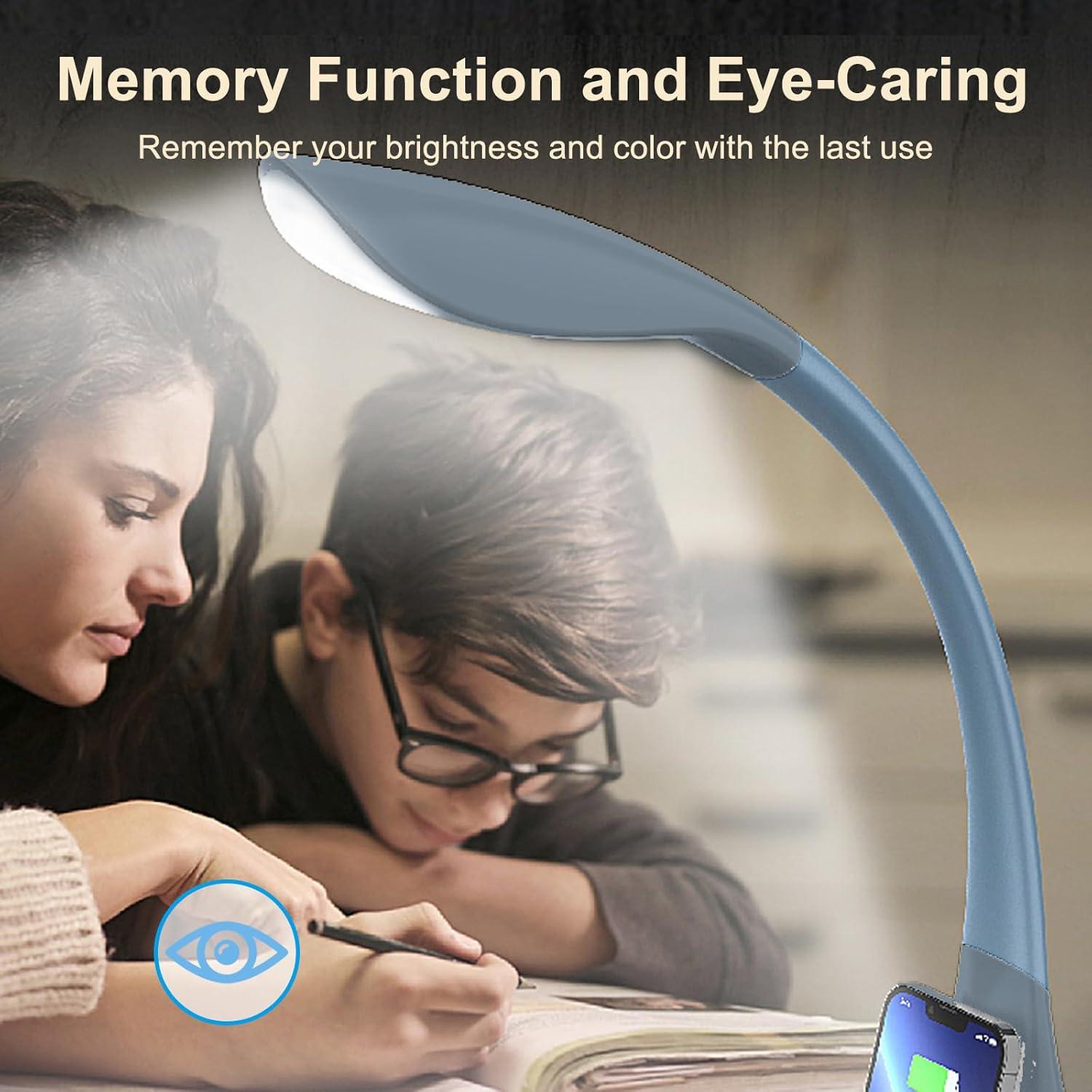 Lámpara de Escritorio LED DOKEEP SWANI 50W 16 Modos Carga Qi