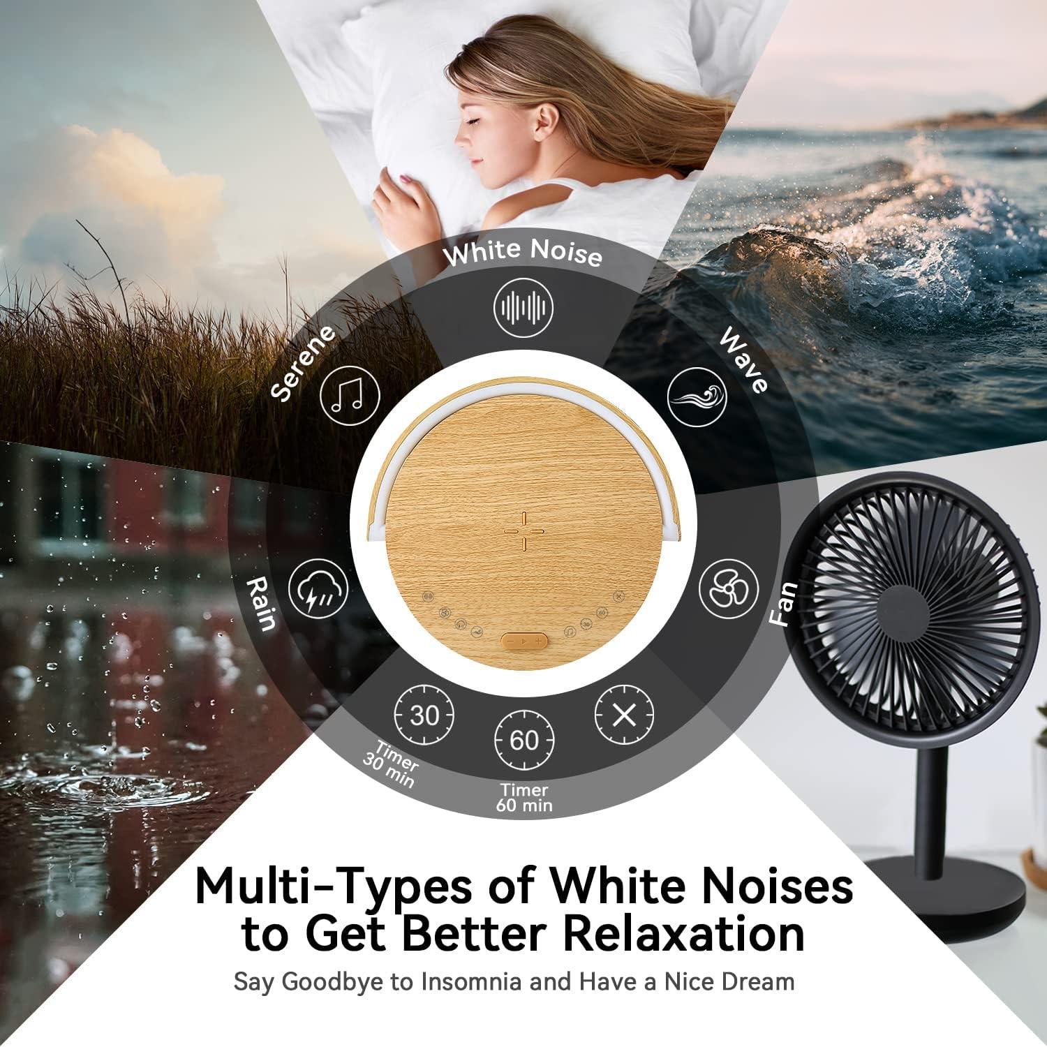 Lámpara de Noche LED Vivilumens S22 con Cargador Inalámbrico