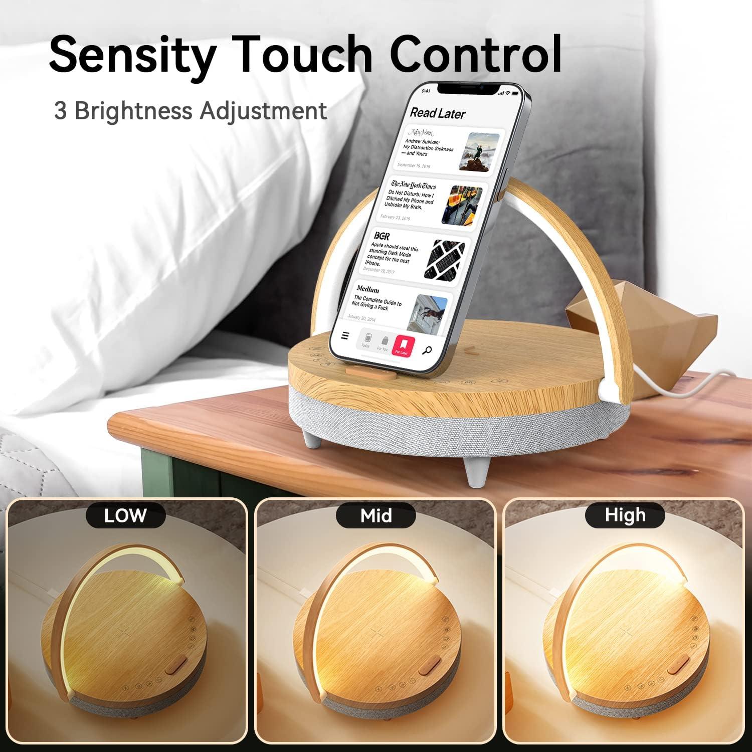 Lámpara de Noche LED Vivilumens S22 con Cargador Inalámbrico