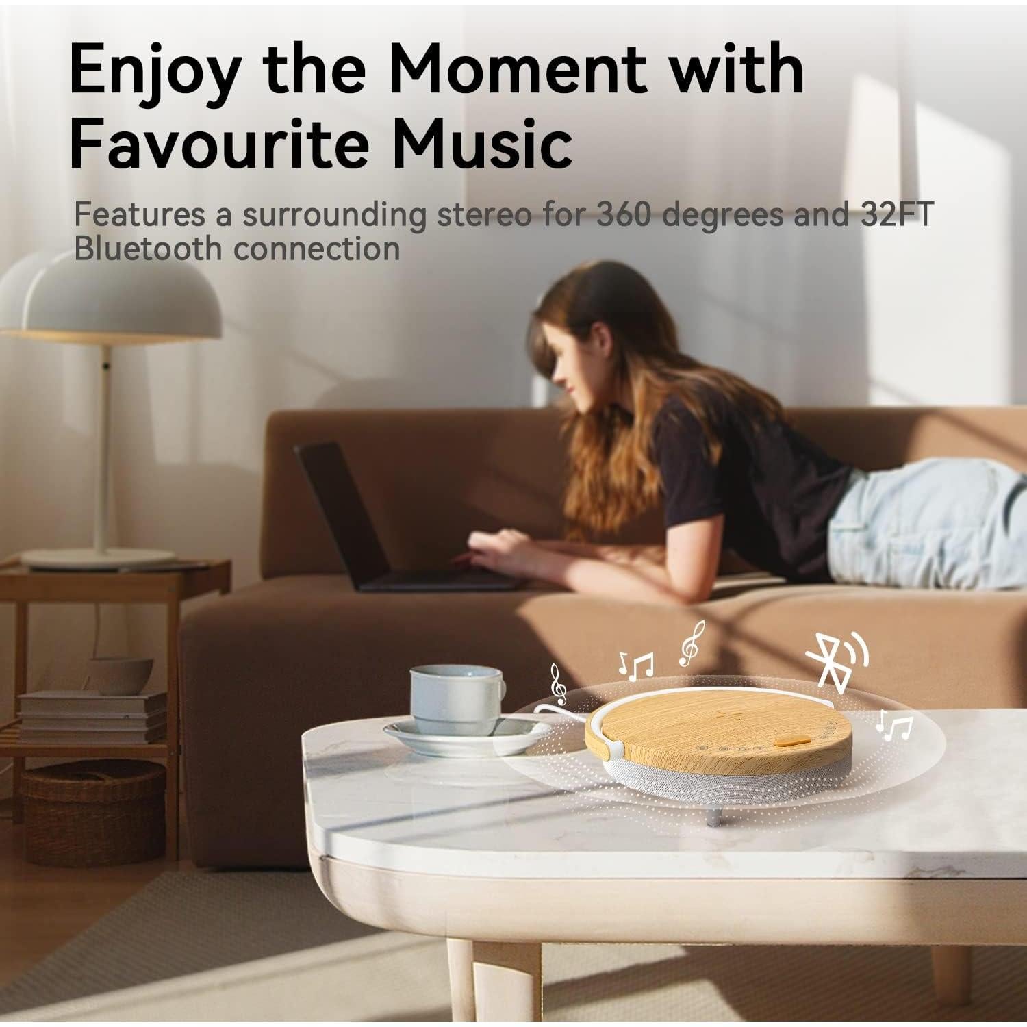 Lámpara de Noche LED Vivilumens S22 con Cargador Inalámbrico