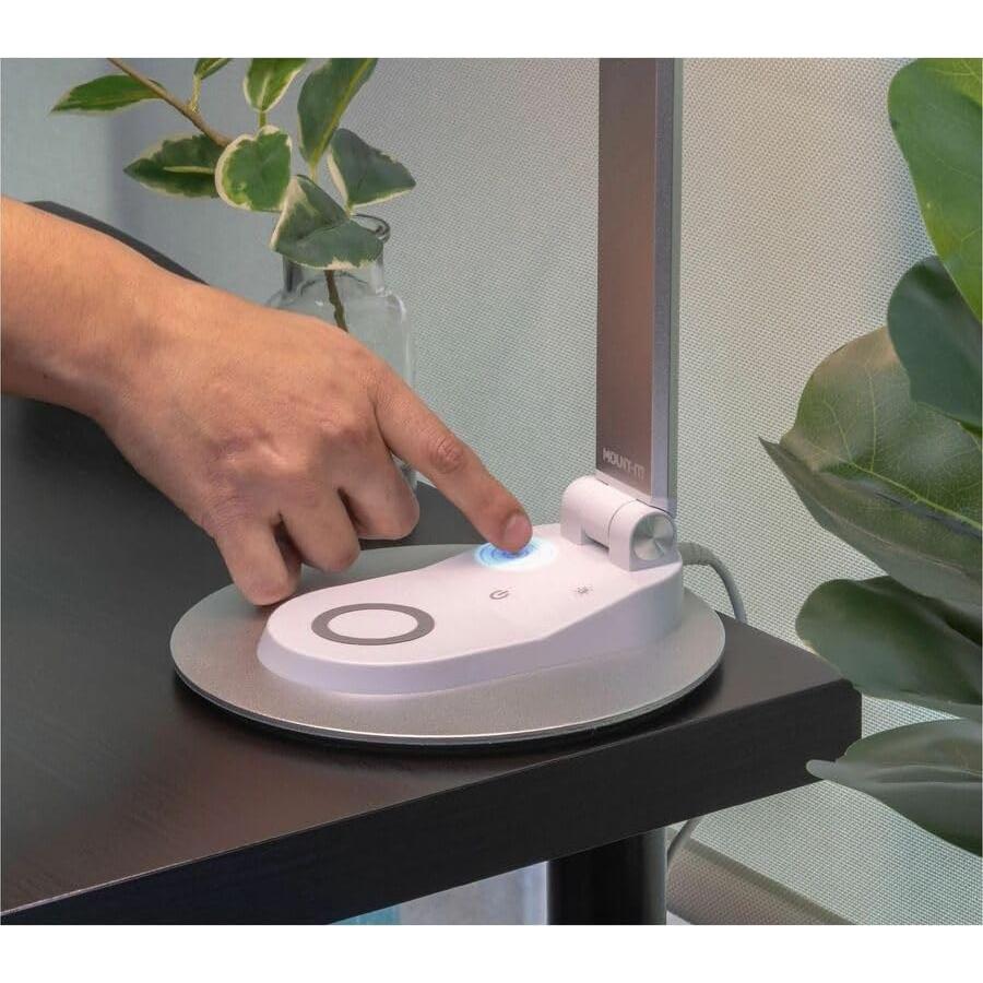 Lámpara de Escritorio LED Mount-It! TS-7009 con Cargador Inalámbrico