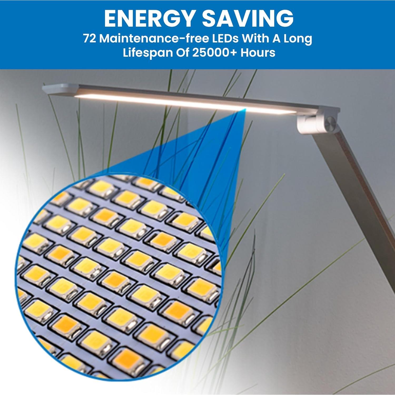 Lámpara de Escritorio LED Mount-It! TS-7009 con Cargador Inalámbrico