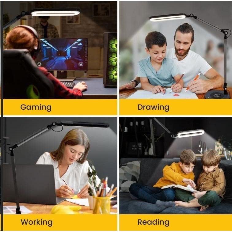 Lámpara de Escritorio LED OTUS con Cargador Inalámbrico 10W