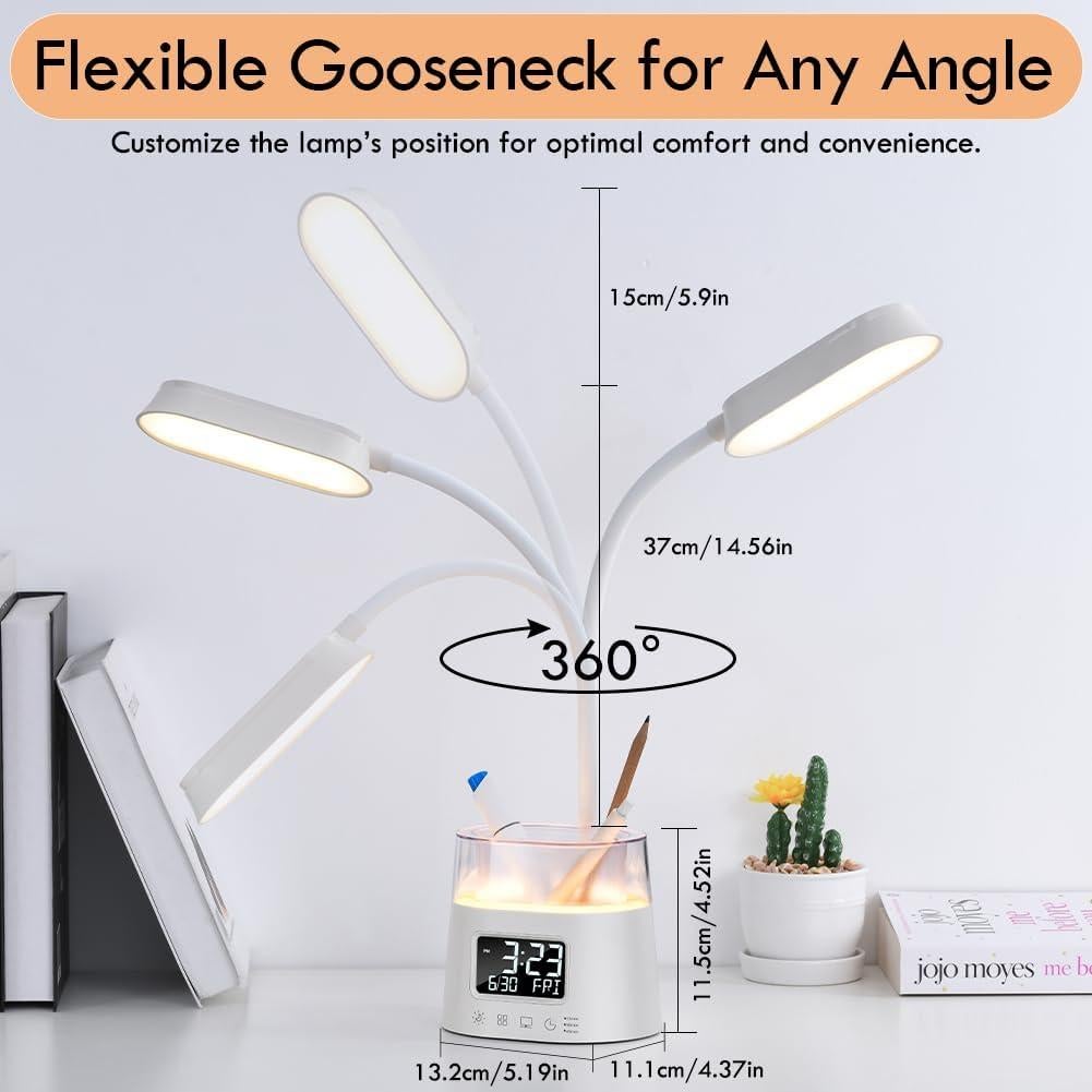 Lámpara de Escritorio LED WILIT W49A con Soporte y USB