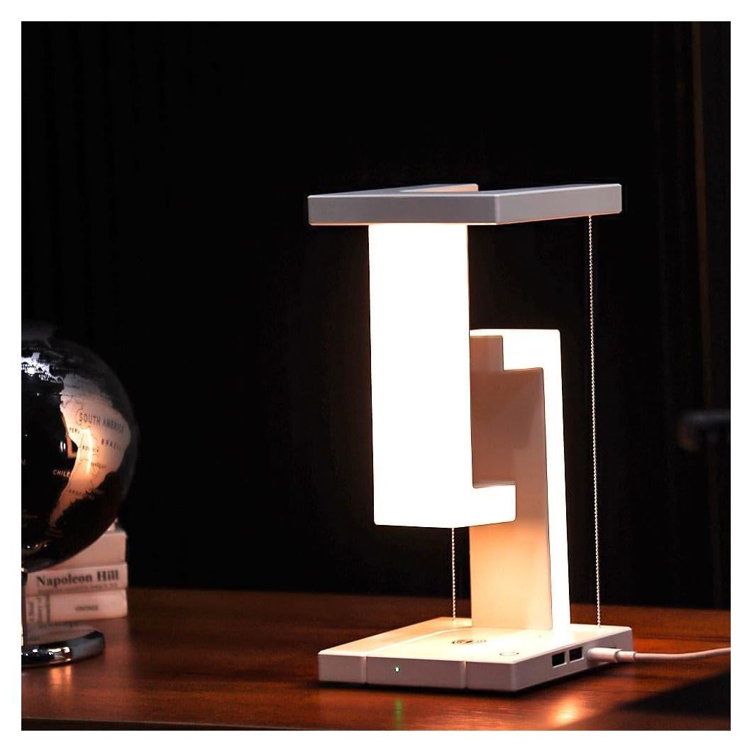 Lámpara de Escritorio LED BOLT Antigravedad con Cargador USB