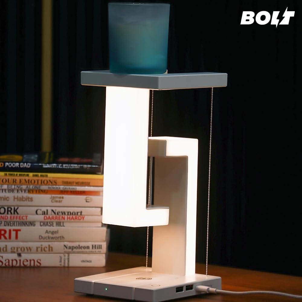 Lámpara de Escritorio LED BOLT Antigravedad con Cargador USB