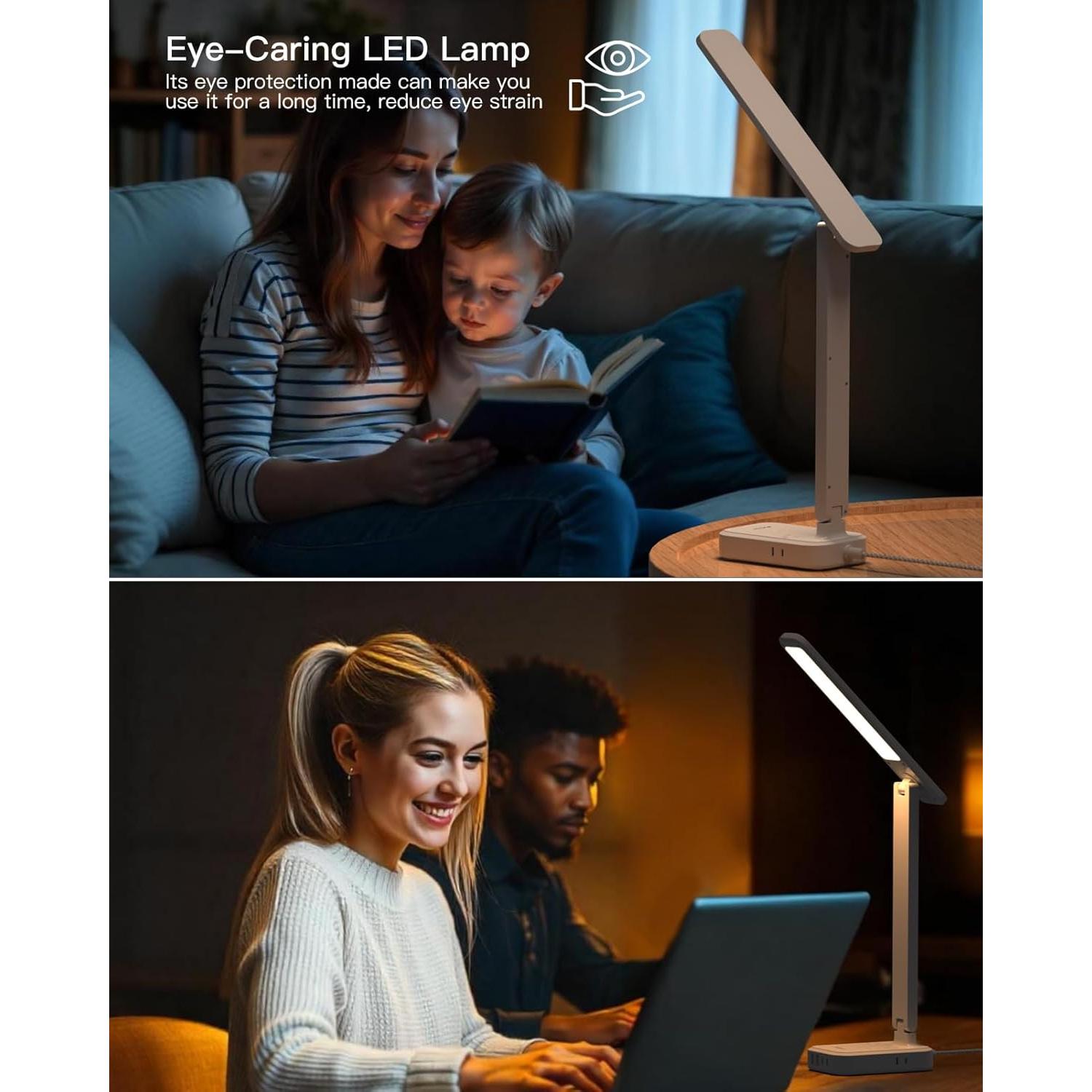 Regleta de Enchufes con Lámpara LED MIFASOPOWER 30W 4 USB