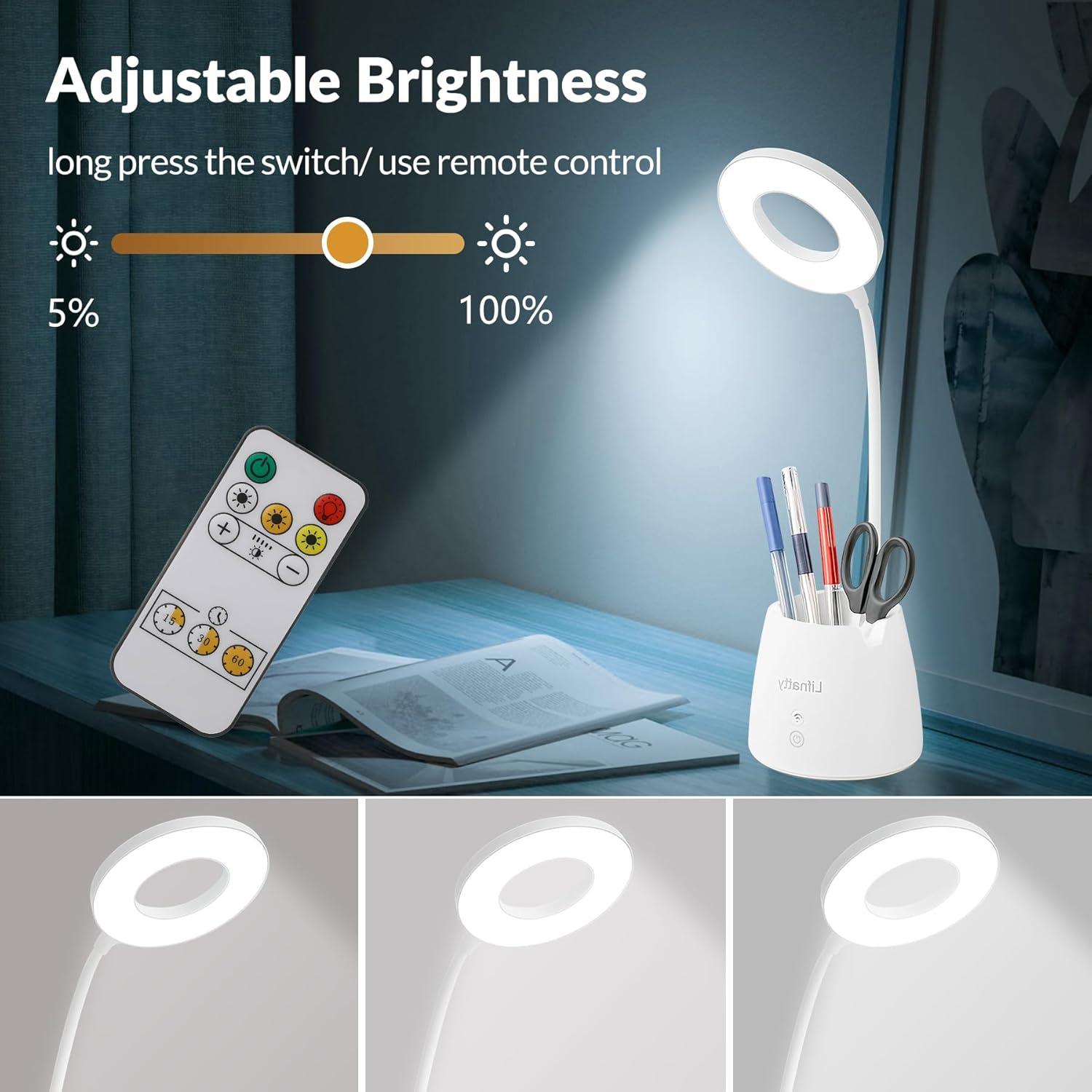 Lámpara de Escritorio LED Lifnatty DL02 Regulable Inalámbrica