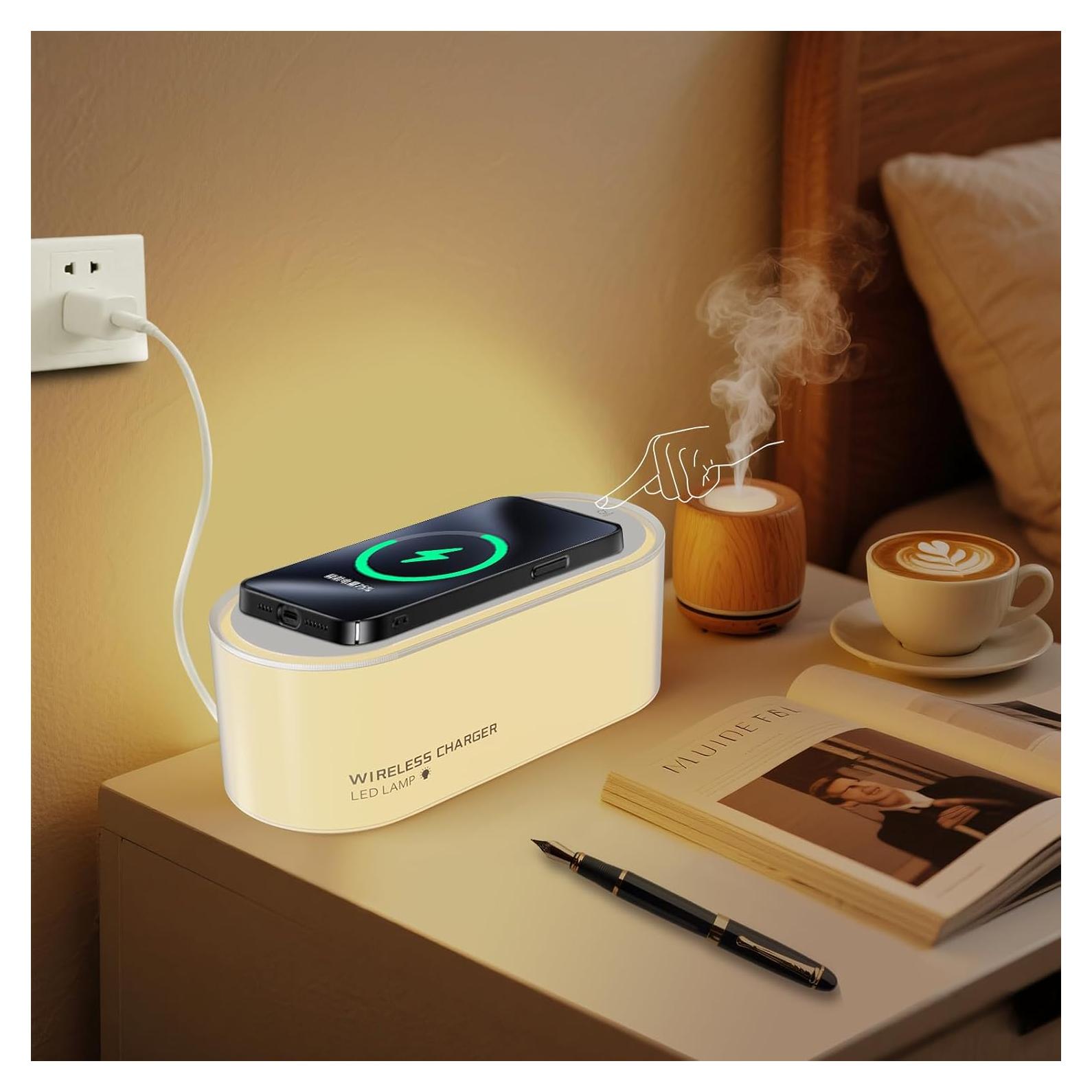 Lámpara LED Táctil con Cargador Inalámbrico xhtechnology