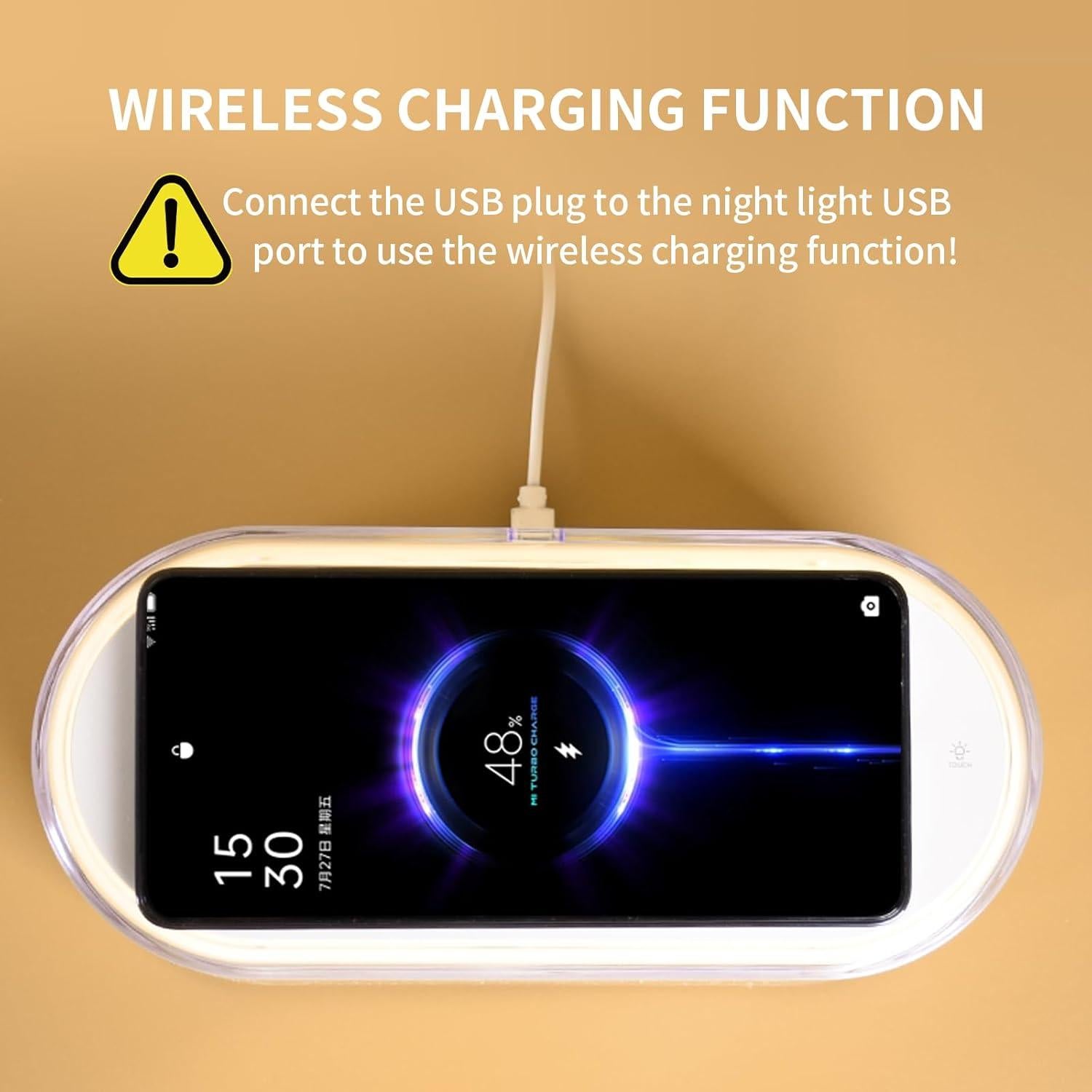 Lámpara LED Táctil con Cargador Inalámbrico xhtechnology