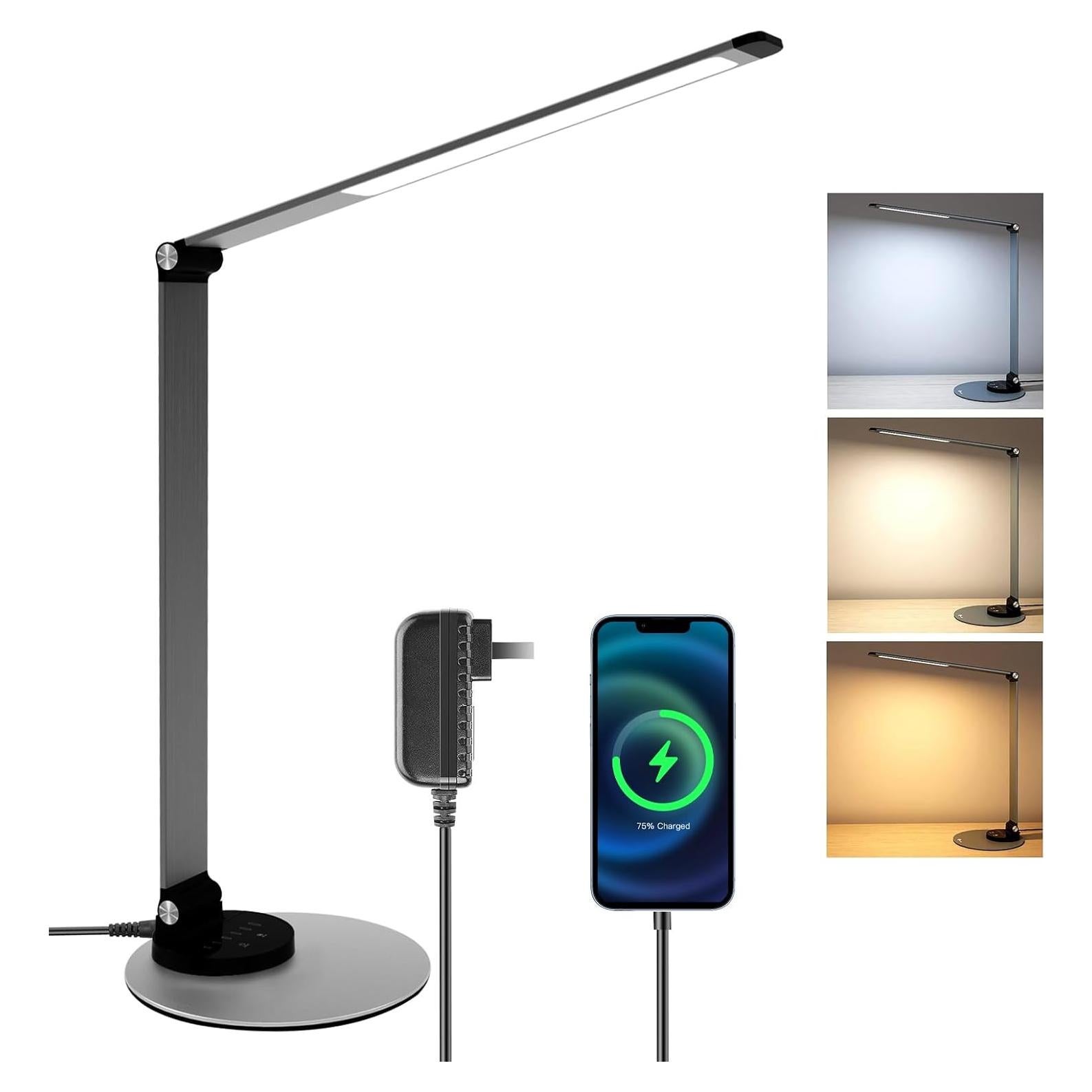 Lámpara de Escritorio LED HUMIIEYE DS509D Plegable con USB