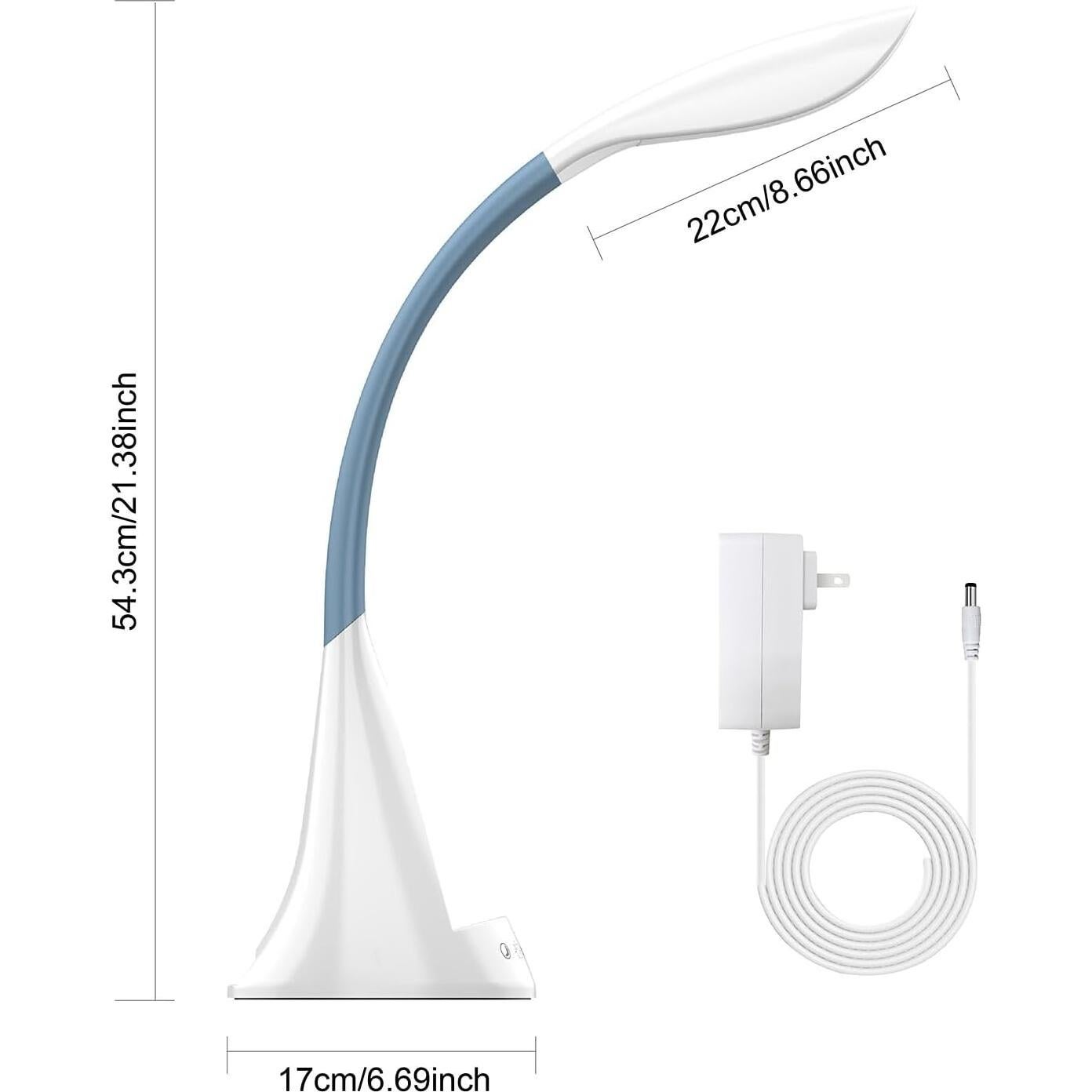 Lámpara de Escritorio LED DomIQ SWAN1 con Cargador Inalámbrico