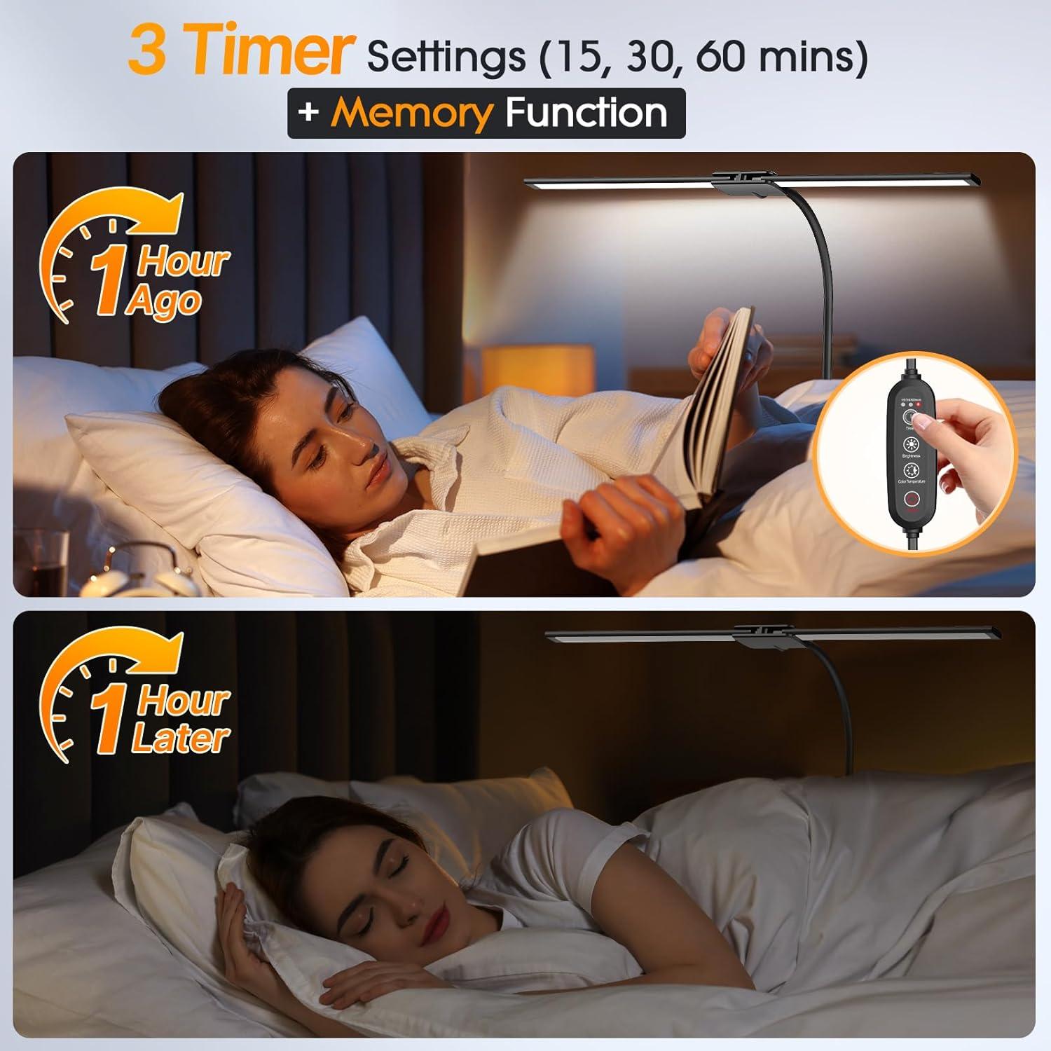 Lámpara de Escritorio LED Syrinx LDL022 - Brazo Flexible, 50 Modos