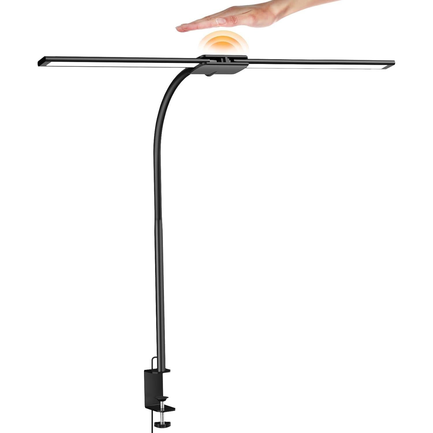 Lámpara de Escritorio LED Syrinx LDL022 - Brazo Flexible, 50 Modos