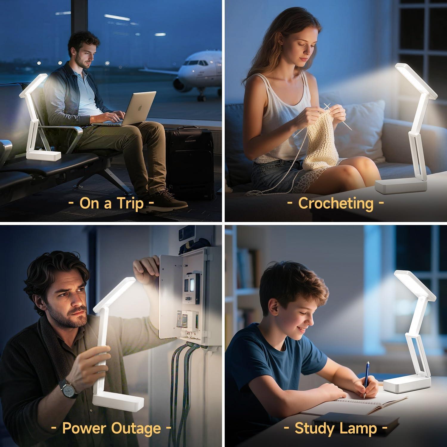 Lámpara de Escritorio Recargable Coolnight 6000mAh 3 Colores