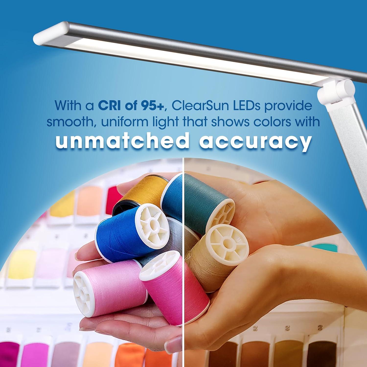 Lámpara de Escritorio LED OttLite Entice con Cargador Inalámbrico