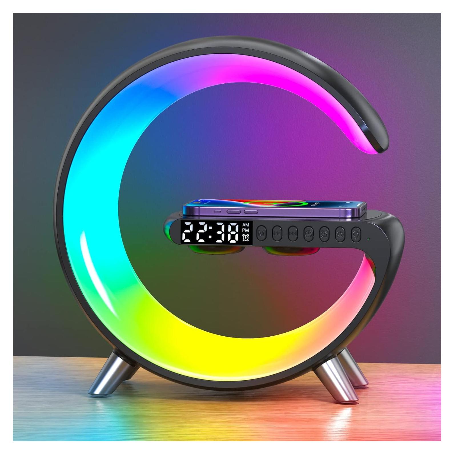 Lámpara Cargador Inalámbrico ZORAST 15W con Altavoz Bluetooth