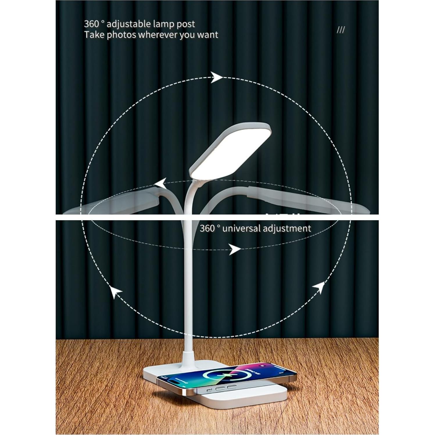 Lámparas de Escritorio LED Blue-Ra BRDL01 Carga Inalámbrica