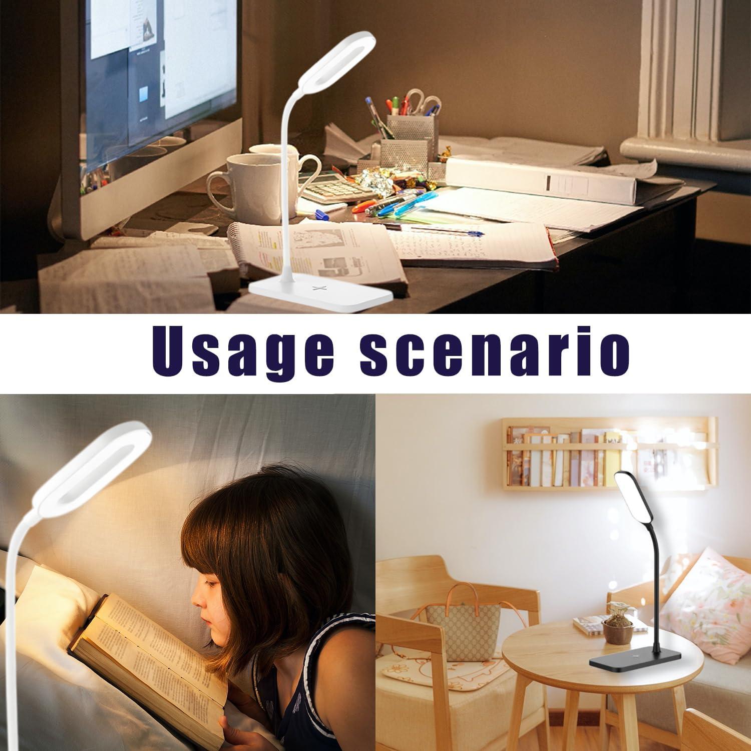 Lámparas de Escritorio LED Blue-Ra BRDL01 Carga Inalámbrica