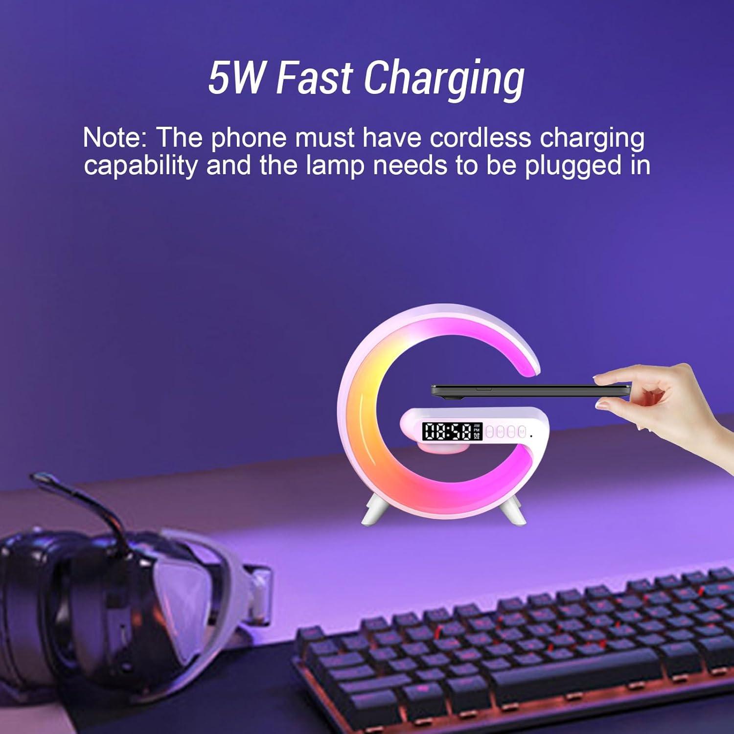 Lámpara de Mesa LED Qivine con Cargador Inalámbrico 5W