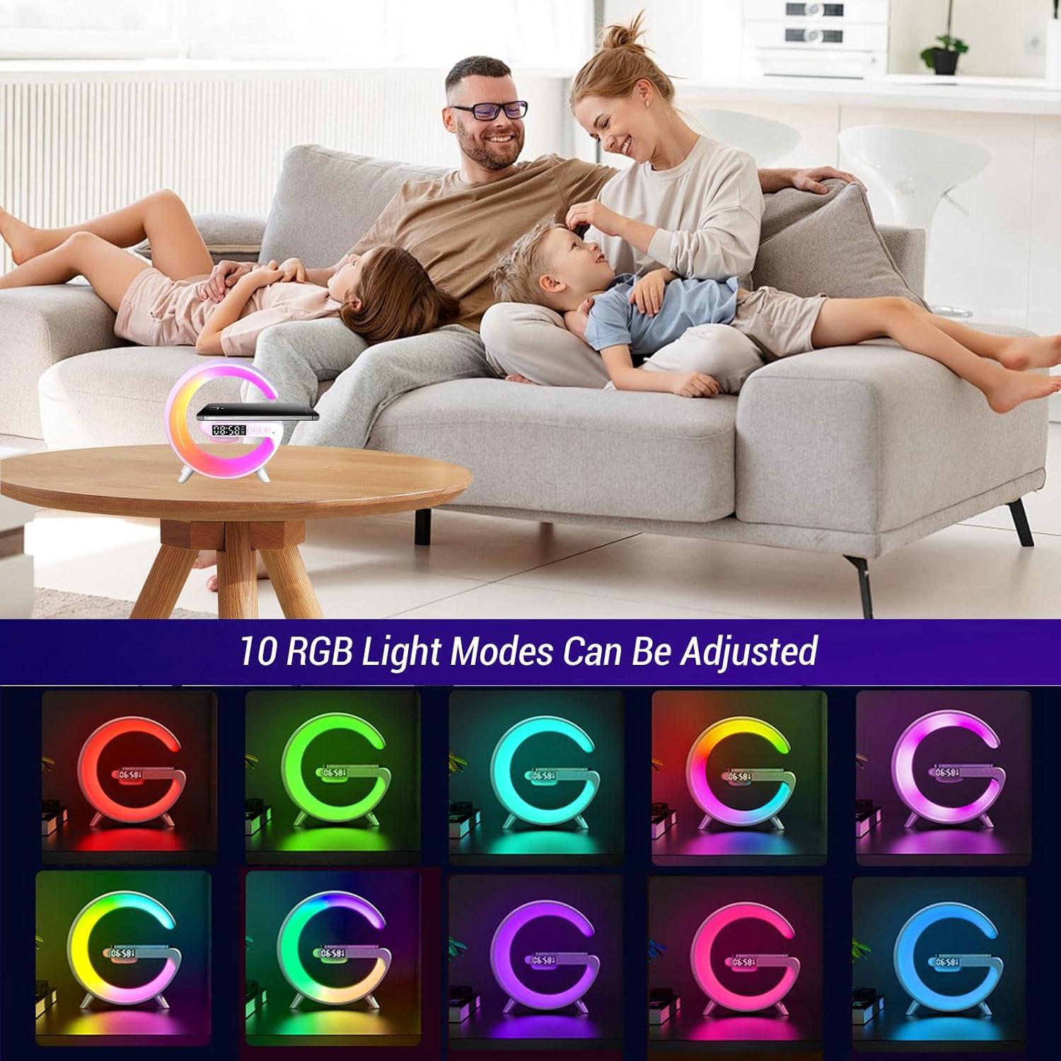 Lámpara de Mesa LED Qivine con Cargador Inalámbrico 5W