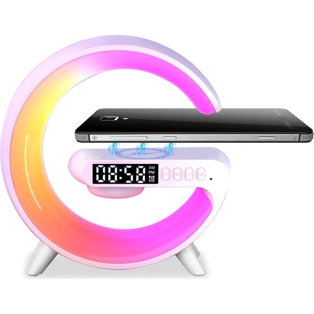 Lámpara de Mesa LED Qivine con Cargador Inalámbrico 5W