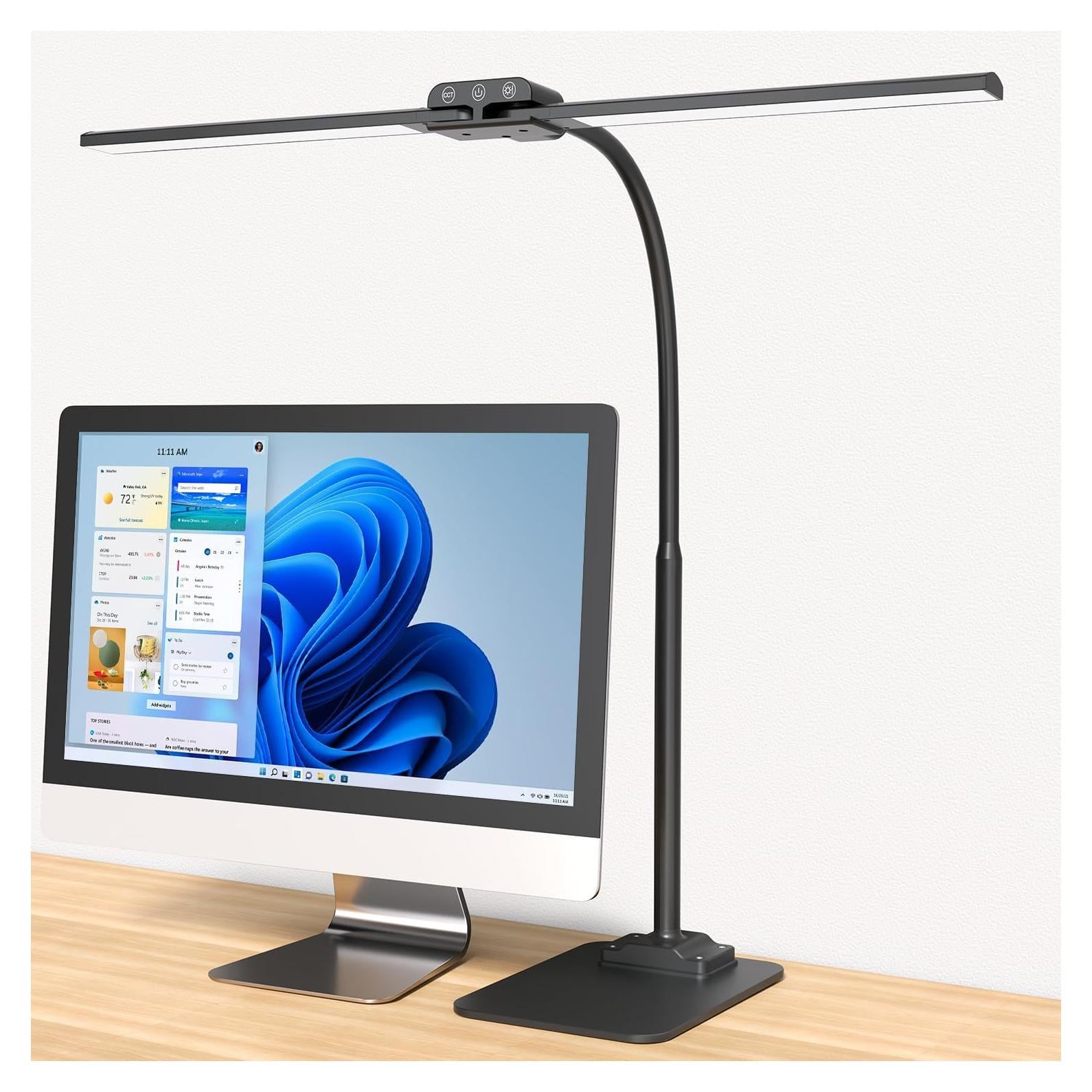 Lámpara de Escritorio KableRika Doble Luz LED 70.6cm Regulable