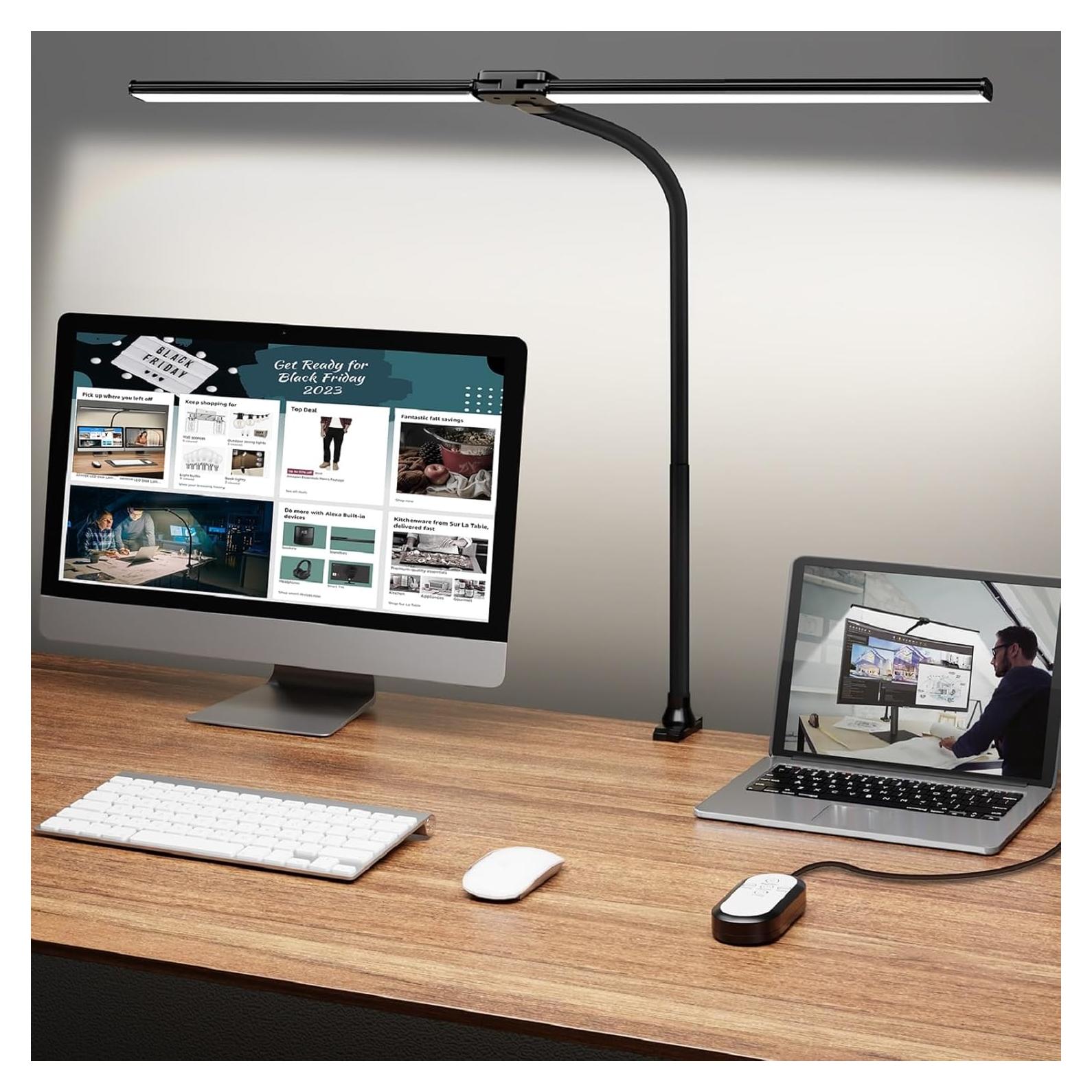 Lámpara de Escritorio LED ShineTech U19TC5 con Abrazadera 50 Modos