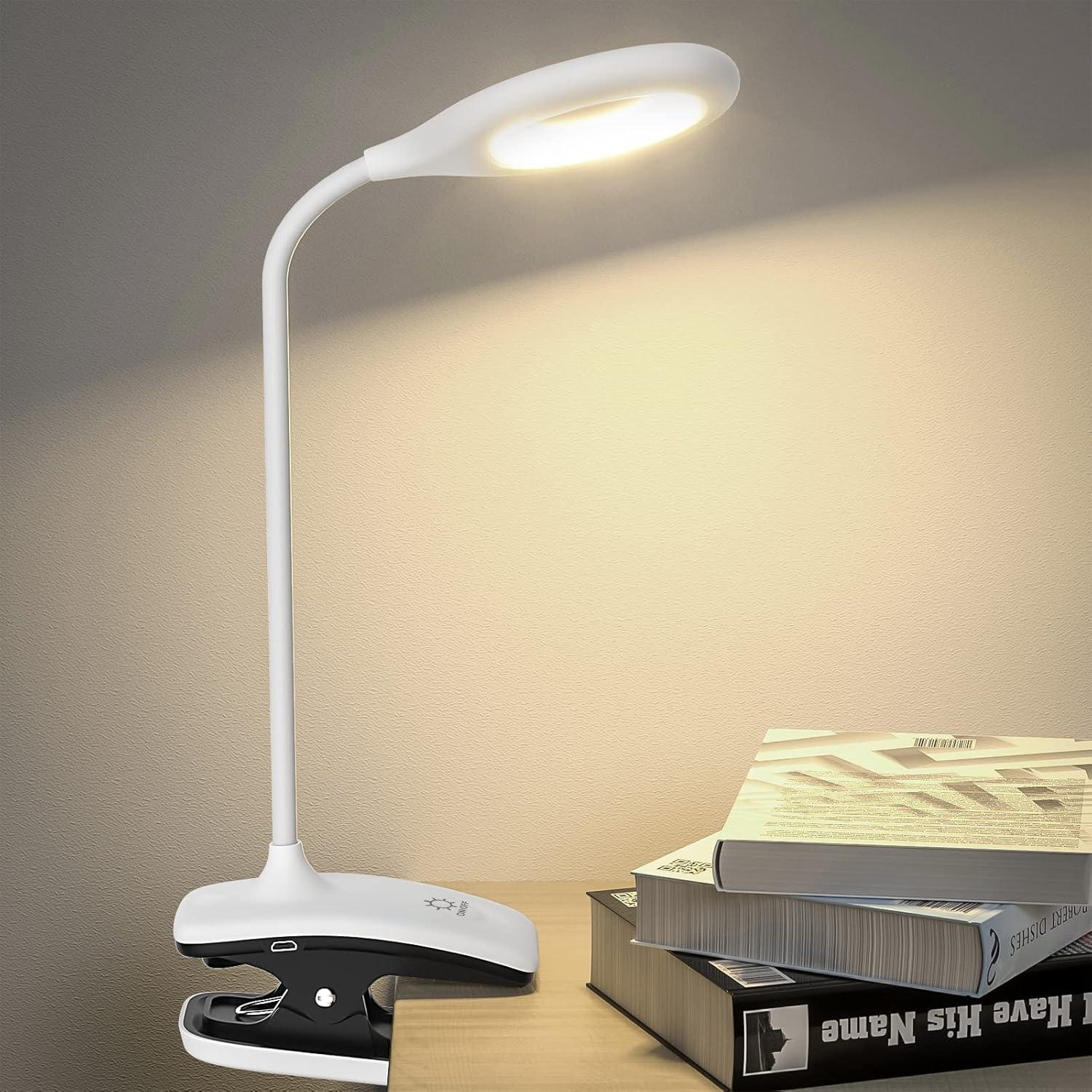 Lámpara de Escritorio LED DEEPLITE Recargable Clip 8W