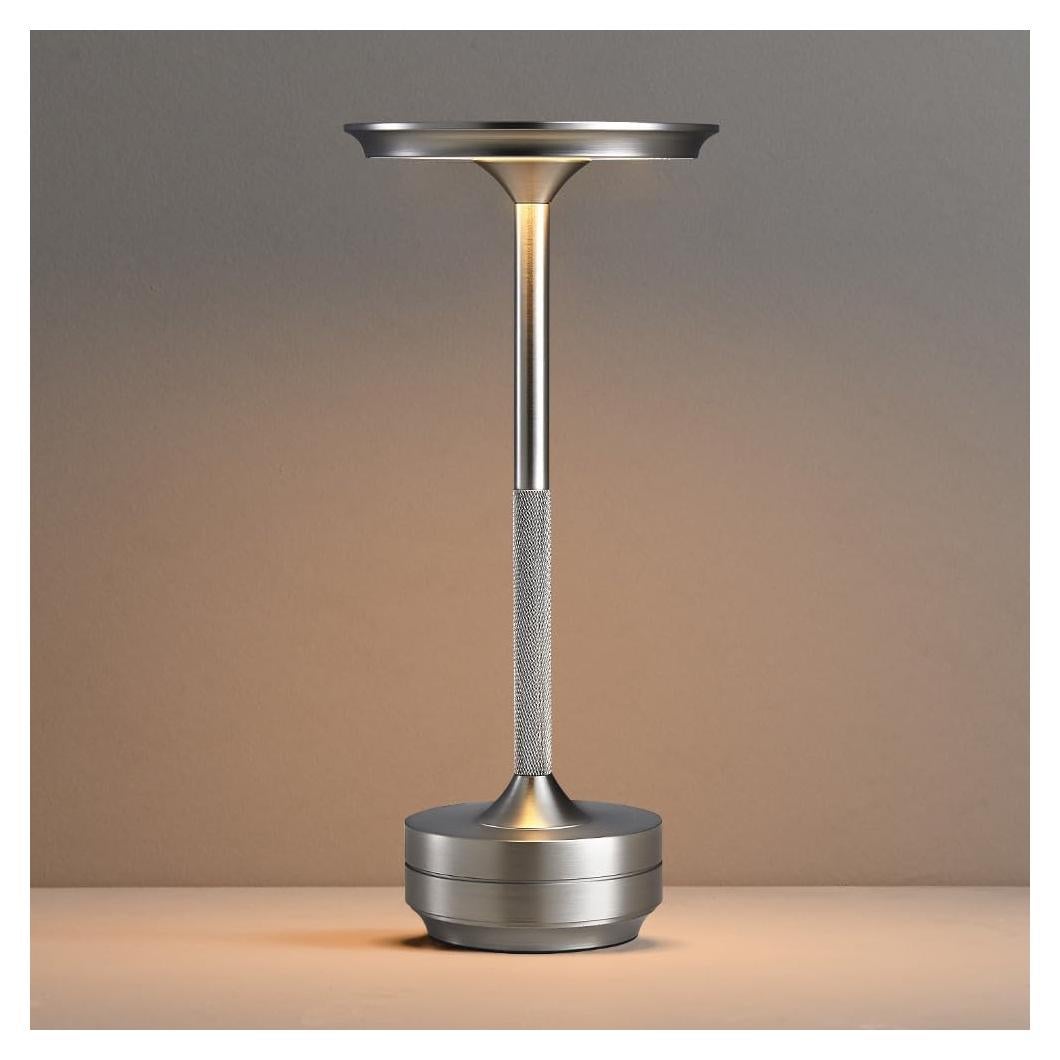 Lámpara de Mesa LED Inalámbrica Simisand 30 cm Plata