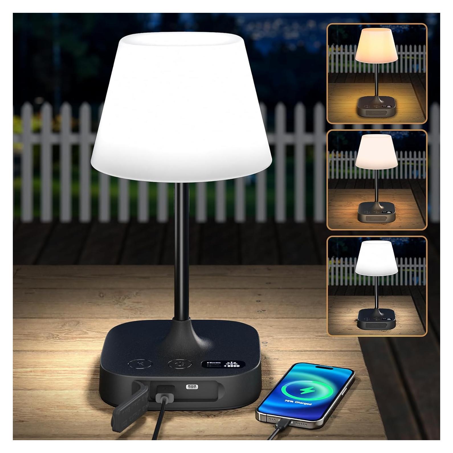 Lámpara de Mesa Inalámbrica Lightbiz G300 - 8000mAh, IP55