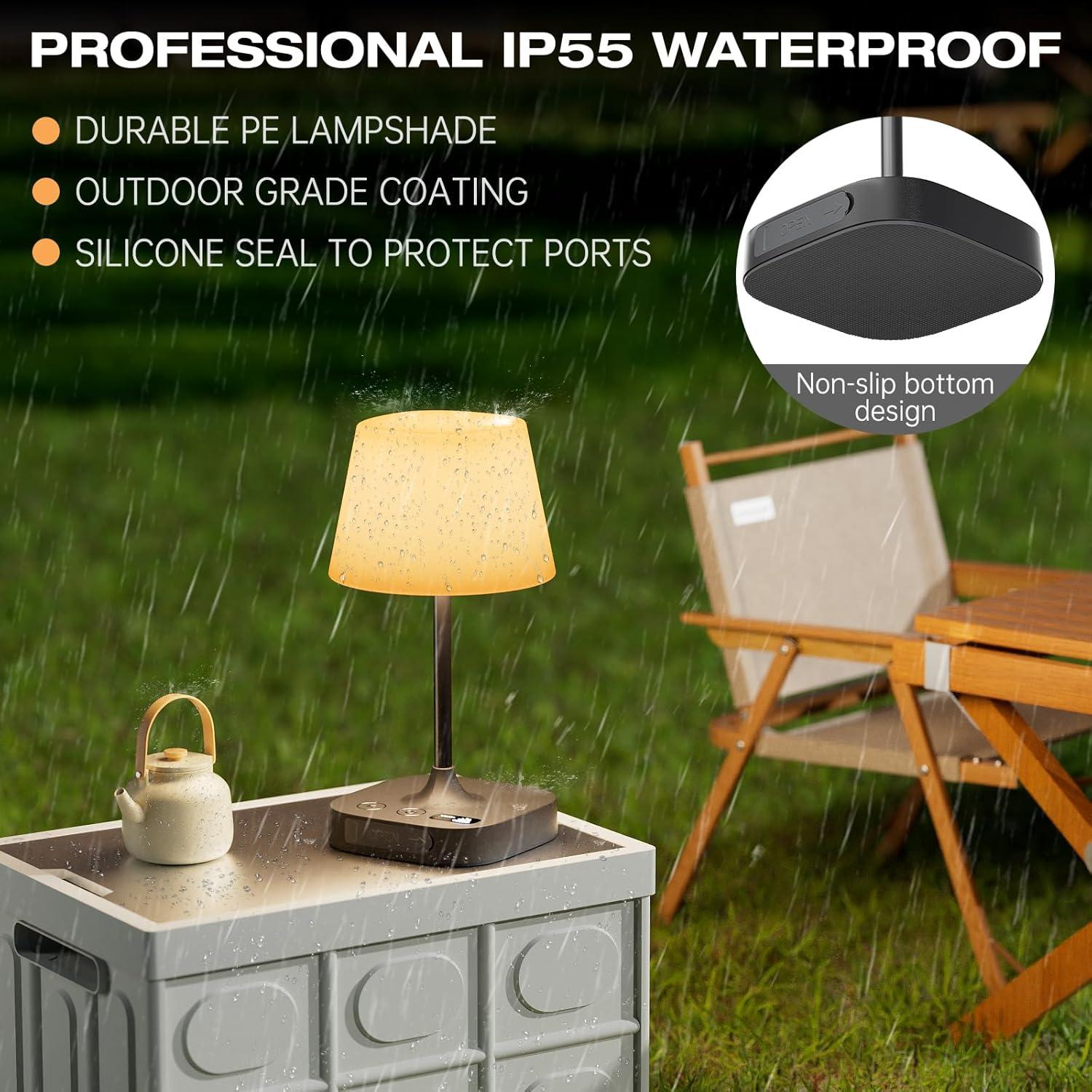 Lámpara de Mesa Inalámbrica Lightbiz G300 - 8000mAh, IP55