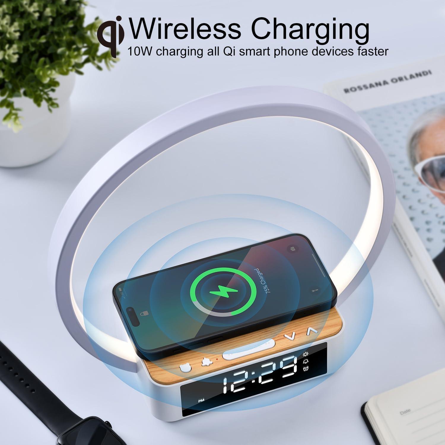 Lámpara de Mesa LED Morwealth B17 con Carga Inalámbrica