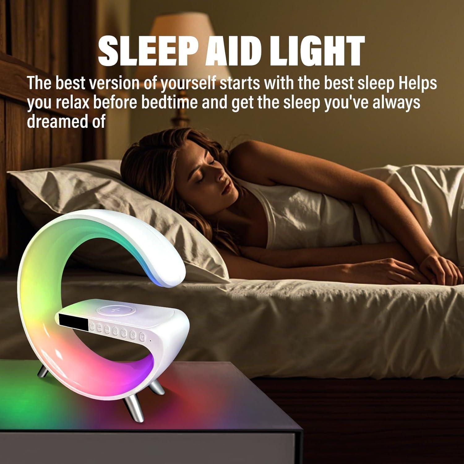 Lámpara de Mesa LED Inteligente Domigard 4 en 1 Cargador Inalámbrico