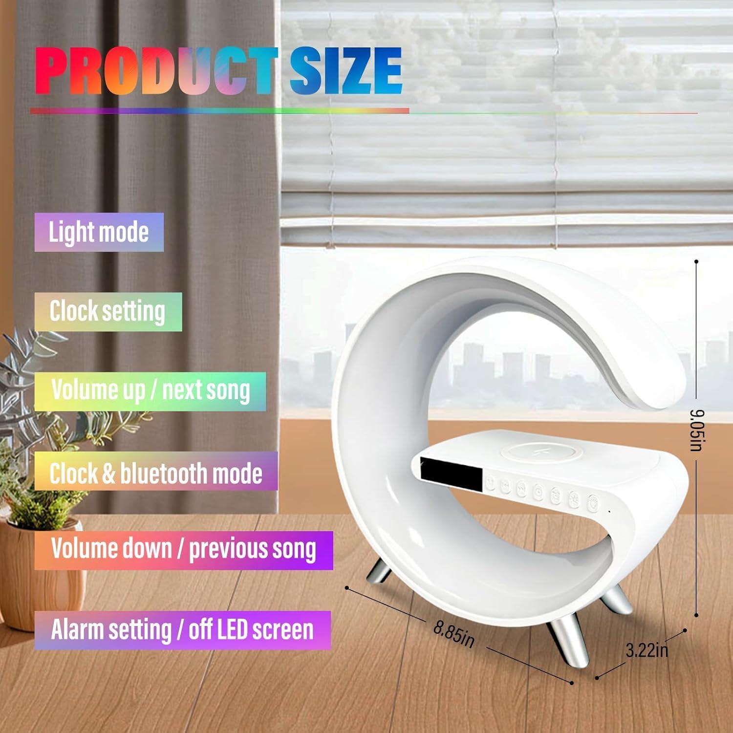 Lámpara de Mesa LED Inteligente Domigard 4 en 1 Cargador Inalámbrico