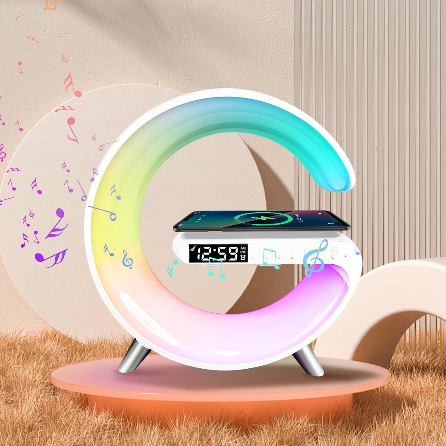 Lámpara de Mesa LED Inteligente Domigard 4 en 1 Cargador Inalámbrico