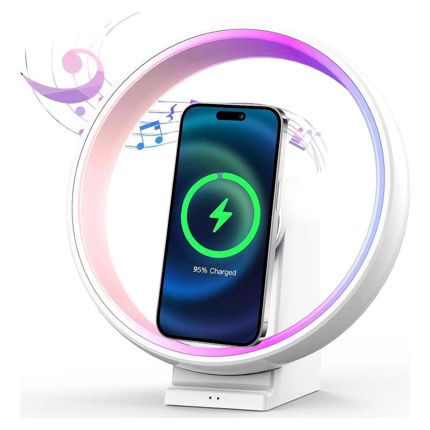 Altavoz Bluetooth Depulat con Lámpara de Noche y Carga 15W