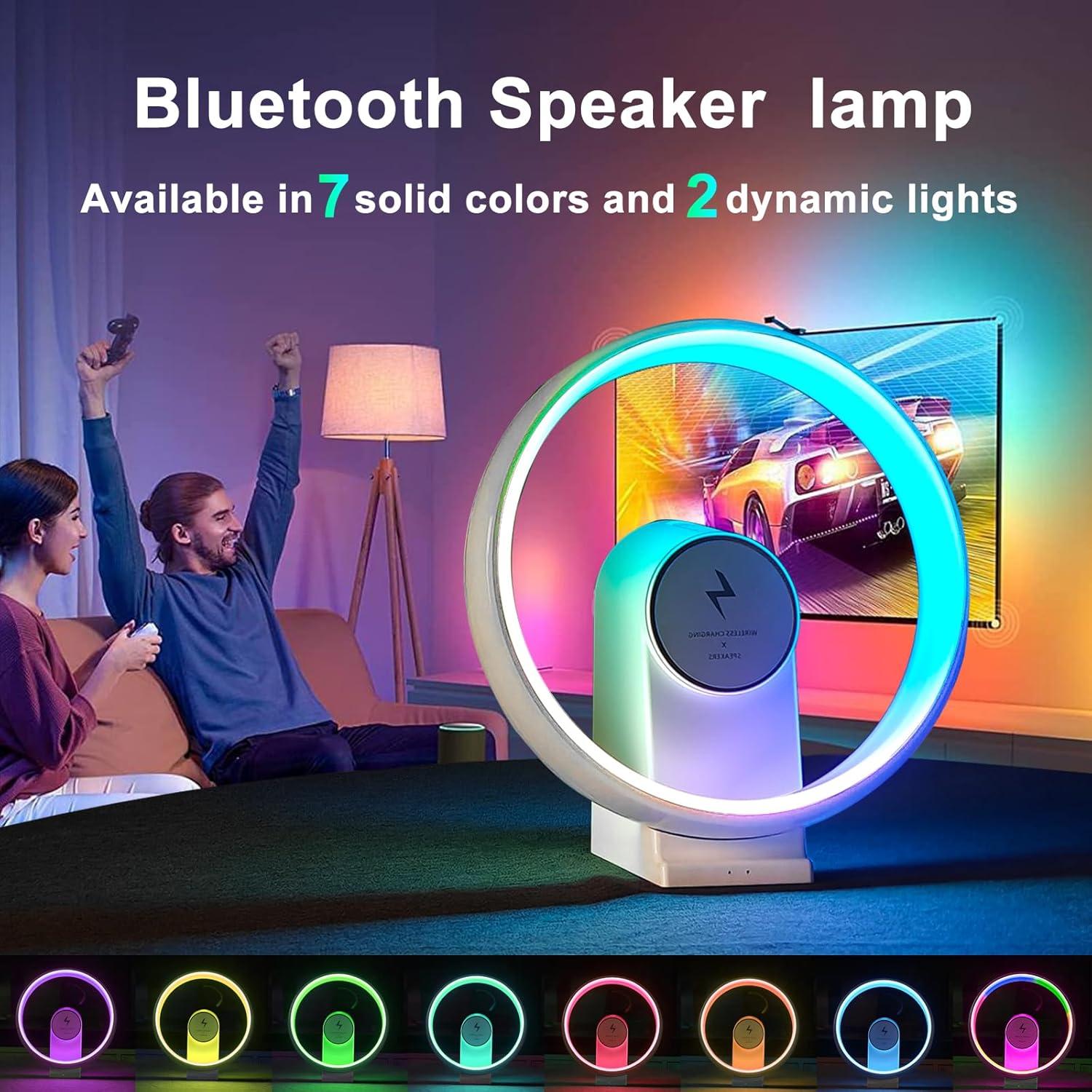 Altavoz Bluetooth Depulat con Lámpara de Noche y Carga 15W