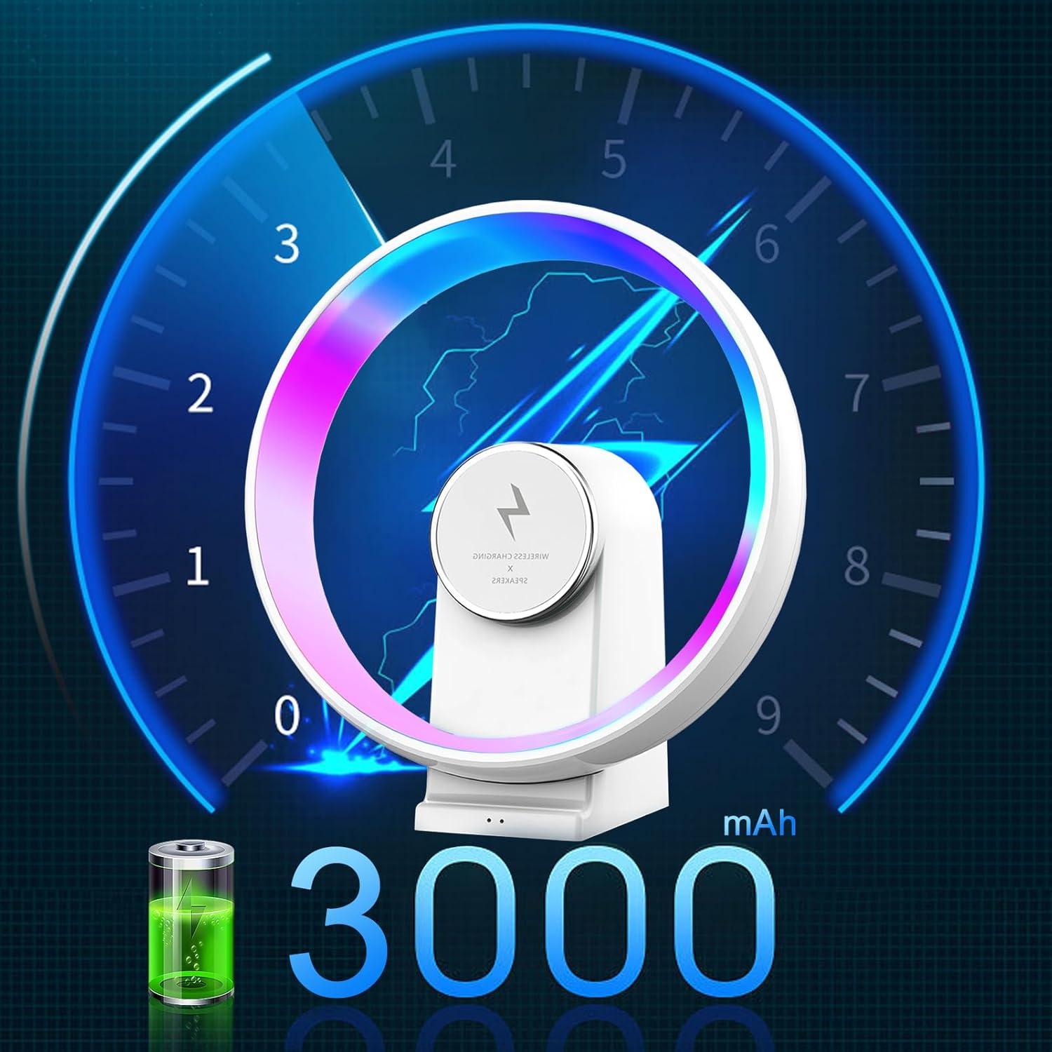 Altavoz Bluetooth Depulat con Lámpara de Noche y Carga 15W