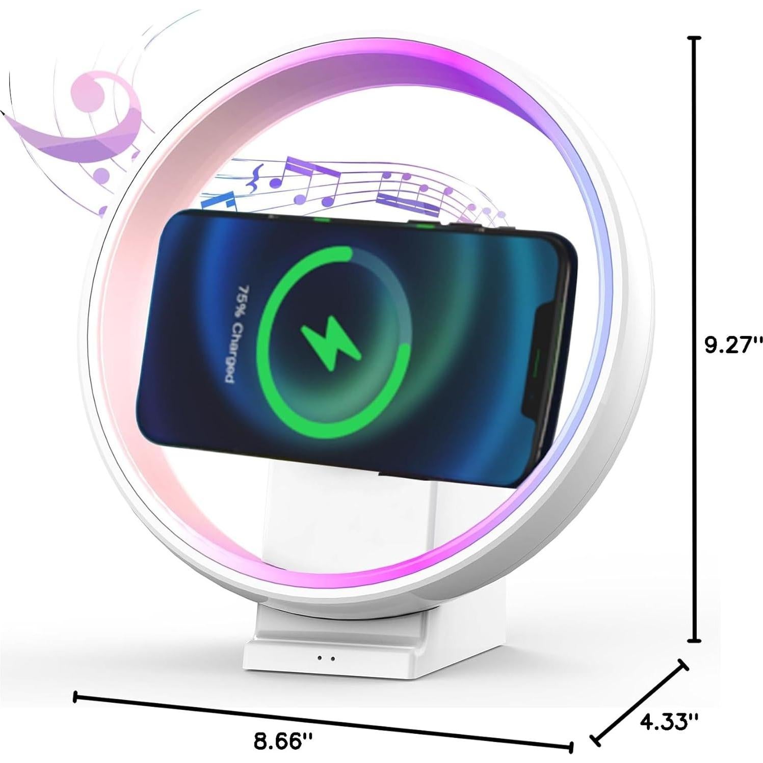 Altavoz Bluetooth Depulat con Lámpara de Noche y Carga 15W